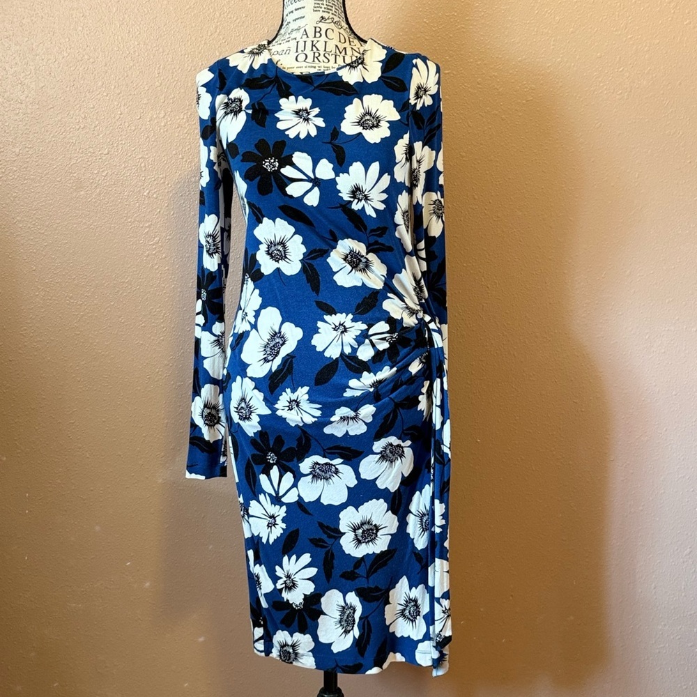 A Pea in the Pod Floral Long Sleeve Dress